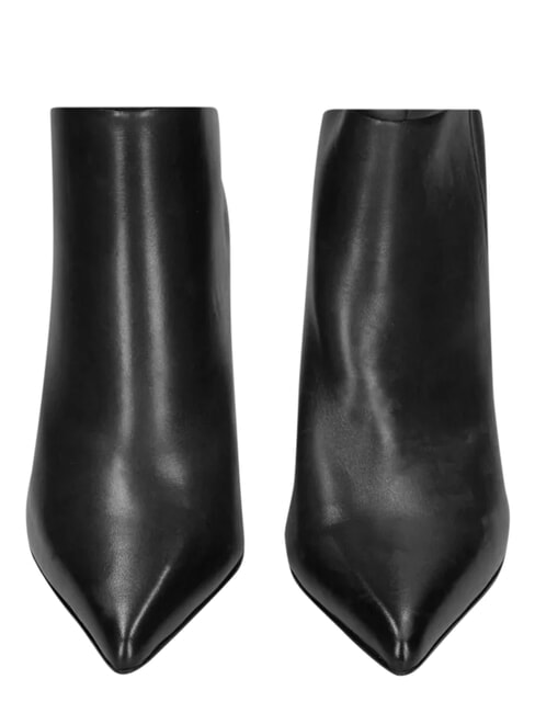 ME25 Cizmă &icirc;naltă, toc de 9 cm, din piele negru - Pantofi femei