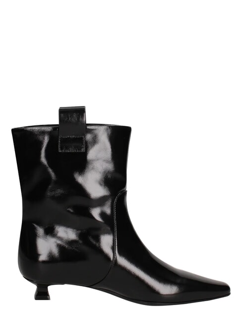 ME25 Ghete cu toc de 3 cm, din piele negru - Pantofi femei