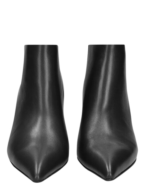 ME25 Ghete din piele cu toc de 6,5 cm negru - Pantofi femei