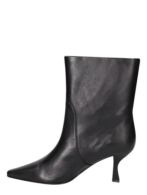 ME25 Ghete din piele pentru gleznă negru - Pantofi femei