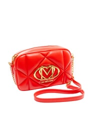 LOVE MOSCHINO EMBOSSED Geantă de umăr mini RED - Genți femei - 2