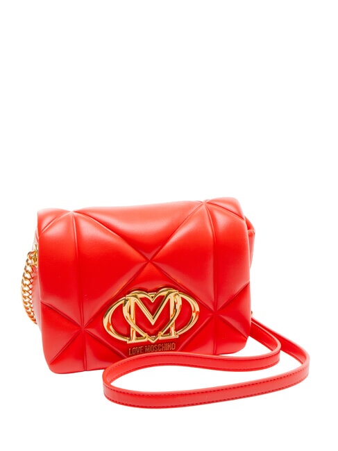 EMBOSSED Geantă de umăr mini RED - Genți femei