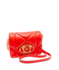 LOVE MOSCHINO EMBOSSED Geantă de umăr mini RED - Genți femei - 2