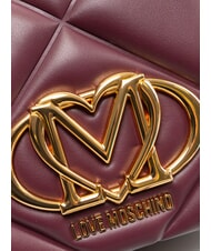LOVE MOSCHINO EMBOSSED Geantă de umăr / geantă crossbody vin - Genți femei - 3