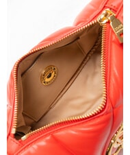 LOVE MOSCHINO EMBOSSED Geantă de umăr, dublă portabilitate RED - Genți femei - 5