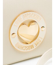 LOVE MOSCHINO CUPID Geantă de umăr mini fildeş - Genți femei - 3