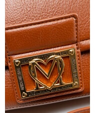 LOVE MOSCHINO EMBOSSED Geantă de umăr castan - Genți femei - 3