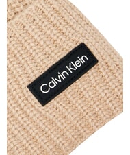 CALVIN KLEIN ESSENTIAL PATCH Pălărie din amestec de l&acirc;nă bej - Căciuli - 3