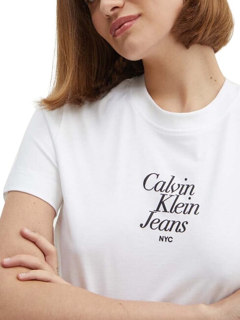 FONT GRAPHIC REGULAR Tricou cu m&acirc;necă scurtă alb - tricou