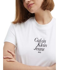 CALVIN KLEIN FONT GRAPHIC REGULAR Tricou cu m&acirc;necă scurtă alb - tricou - 3
