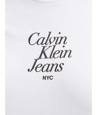 CALVIN KLEIN FONT GRAPHIC REGULAR Tricou cu m&acirc;necă scurtă alb - tricou - 4