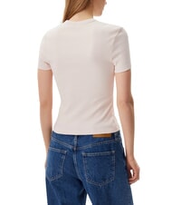 CALVIN KLEIN WOVEN LABEL Tricou cu m&acirc;necă scurtă roz - tricou - 2