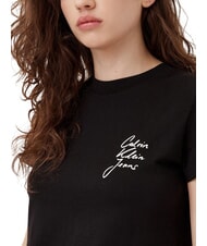 CALVIN KLEIN SCRIPT INSTITUTIONAL Tricou cu m&acirc;necă scurtă negru - tricou - 3