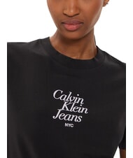 CALVIN KLEIN FONT GRAPHIC REGULAR Tricou cu m&acirc;necă scurtă negru - tricou - 4