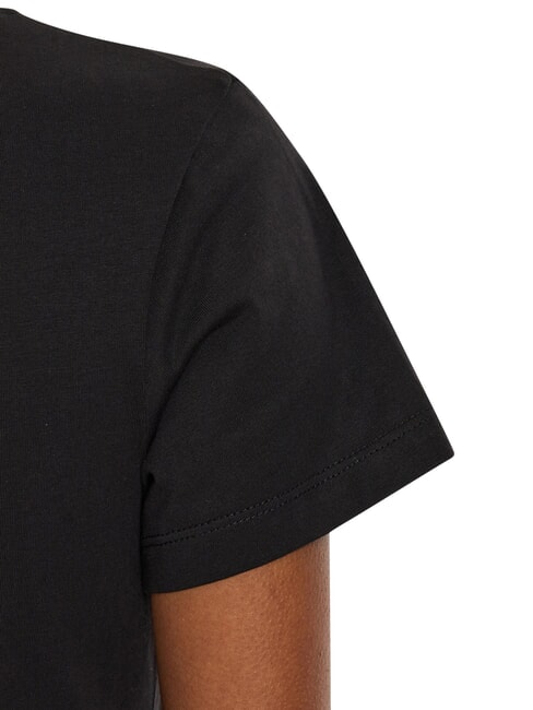 FADED MONOLOGO SLIM Tricou cu m&acirc;necă scurtă negru - tricou