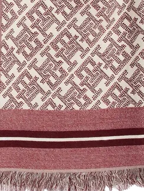 MONOPLAY JACQUARD Eșarfă de l&acirc;nă roşu - Eșarfe