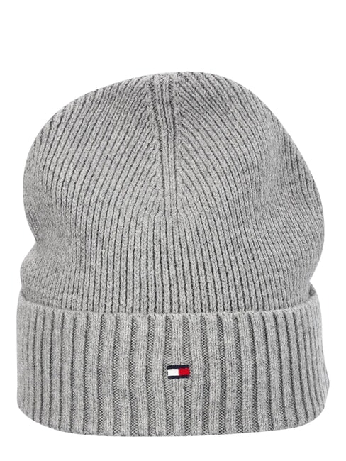 TH FLAG Căciulă beanie din bumbac cu manșetă gri - Căciuli