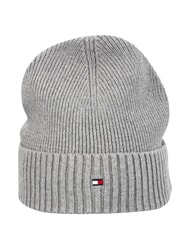 TOMMY HILFIGER TH FLAG Căciulă beanie din bumbac cu manșetă gri - Căciuli - 2