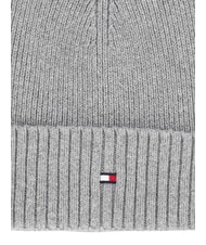 TOMMY HILFIGER TH FLAG Căciulă beanie din bumbac cu manșetă gri - Căciuli - 3