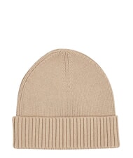 TOMMY HILFIGER TH FLAG Căciulă beanie din bumbac cu manșetă bej - Căciuli - 2
