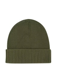 TOMMY HILFIGER TH FLAG Căciulă beanie din bumbac cu manșetă verde - Căciuli - 2