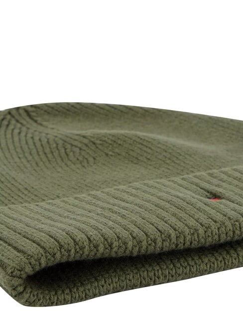 TH FLAG Căciulă beanie din bumbac cu manșetă verde - Căciuli