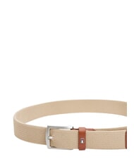 TOMMY HILFIGER DENTON ELASTIC Curea țesută pentru bărbați bej - Curele - 2