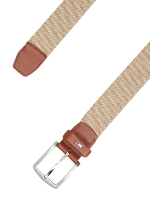 DENTON ELASTIC Curea țesută pentru bărbați bej - Curele
