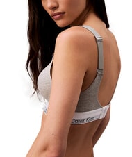 CALVIN KLEIN CK Sutien ușor căptușit gri - Lenjerie de corp pentru femei - 4