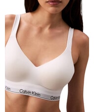 CALVIN KLEIN CK Sutien ușor căptușit alb - Lenjerie de corp pentru femei - 4