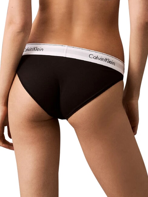 MODERN COTTON  Alunecare negru - Slip pentru femei