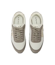 ARMANI EXCHANGE DROP MICROSUEDE Teniși cu logo lateral praf + sare trandafir - Pantofi femei - 4