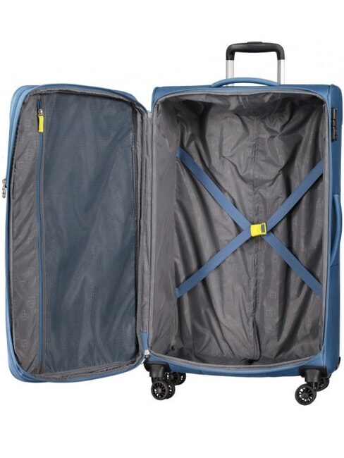 AIR WAVE Cărucior mare coronet blue/lime - Trolere semirigide