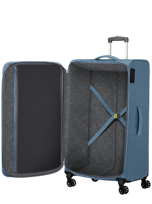 AIR WAVE Cărucior mediu, extensibil coronet blue/lime - Trolere semirigide