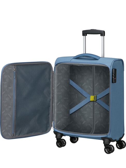 AIR WAVE Cărucior pentru bagaje de m&acirc;nă coronet blue/lime - Bagaje de m&acirc;nă