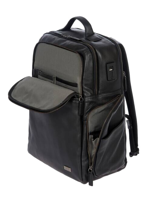 TORINO Rucsac pentru laptop de 15,6" din piele negru - Rucsacuri pentru laptop
