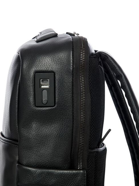 TORINO Rucsac pentru laptop de 14", din piele negru - Rucsacuri pentru laptop