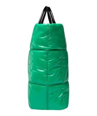 FURLA OPPORTUNITY Geantă tote din material strălucitor verde joker - Genți femei - 4