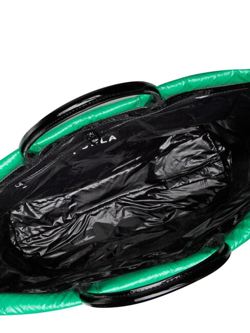 OPPORTUNITY Geantă tote din material strălucitor verde joker - Genți femei