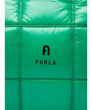 FURLA OPPORTUNITY Geantă tote din material strălucitor verde joker - Genți femei - 6