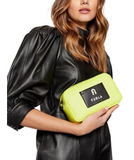 FURLA IRIS Geantă mini, cu curea de umăr galben fluorescent + negru - Genți femei - 2