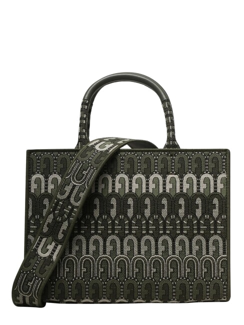 OPPORTUNITY S Geantă tote jacquard reciclată tonuri de cactus - Genți femei