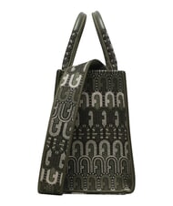 FURLA OPPORTUNITY S Geantă tote jacquard reciclată tonuri de cactus - Genți femei - 3