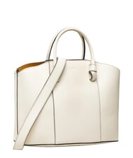 FURLA MIASTELLA Geantă de m&acirc;nă cu curea de umăr bumbac alb - Genți femei - 4