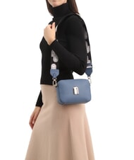 FURLA GARDENIA Geanta husa aparat foto din piele cu imprimeu keria denim + tonuri de gheață - Genți femei - 6