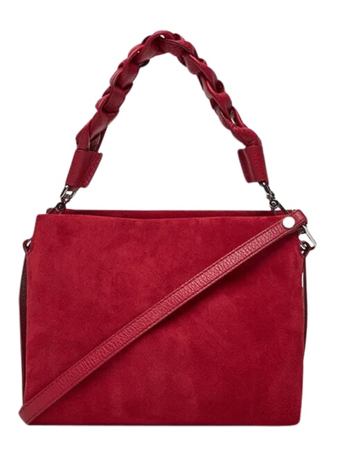 BOHEME SUEDE BIMATERIAL  Geantă mini, cu curea de umăr sangrie - Genți femei