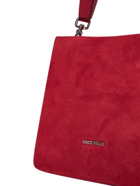 BOHEME SUEDE BIMATERIAL  Geantă mini, cu curea de umăr sangrie - Genți femei