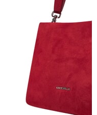 COCCINELLE BOHEME SUEDE BIMATERIAL  Geantă mini, cu curea de umăr sangrie - Genți femei - 4