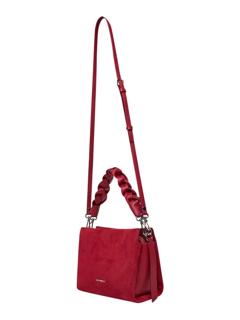 BOHEME SUEDE BIMATERIAL  Geantă mini, cu curea de umăr sangrie - Genți femei