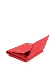 PIQUADRO PQ-BIOS Portofel pliabil pentru monede, fabricat din nailon reciclat RED - Portofele bărbați - 3